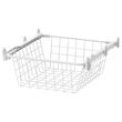 IKEA - ALTARLIDEN, metal basket with pull-out rail, white, 40x42 cm