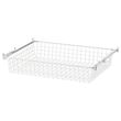 IKEA - ALTARLIDEN, metal basket with pull-out rail, white, 80x62 cm