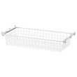 IKEA - ALTARLIDEN, metal basket with pull-out rail, white, 80x42 cm