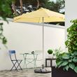 IKEA - HÖGÖN/IGGÖN, parasol, off white-bright yellow-dark grey, 270 cm