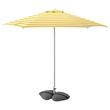 IKEA - HÖGÖN/IGGÖN, parasol, off white-bright yellow-dark grey, 270 cm