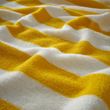 IKEA - SLANHÖSTMAL, bath sheet, White-yellow stripes, 70x140 cm