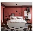 IKEA - MALM/LÖNSET, double bed, white, 140x200 cm