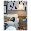 ARSTID, floor lamp, brass-white
