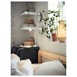 IKEA - PLOMBO, round mirror, dark grey