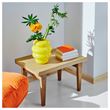 IKEA - KALLARHALS, glass vase, yellow, 22 cm