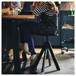IKEA - RUDSTORP, stool, black, 44-55 cm
