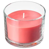 scented candle in cup