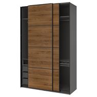dark gray–black–walnut