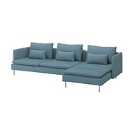 4-seat sofa with chaise longue