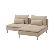 2-seat sofa with chaise longue