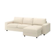 3-seat sofa with chaise longue