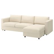 3-seater sofa-bed with chaise longue