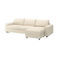 3-seater sofa-bed with chaise longue