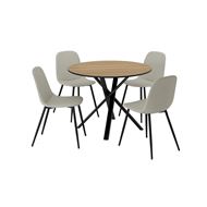oak effect black-black Tonerud grey