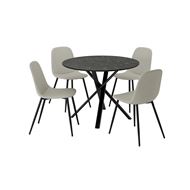 marble effect black-black Tonerud grey
