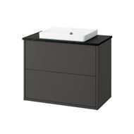 dark grey-black marble effect