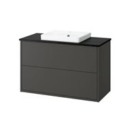 dark grey-black marble effect