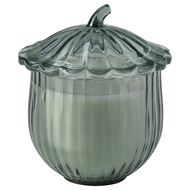 scented candle in glass