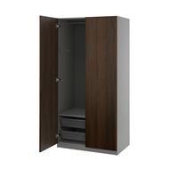 dark grey-dark brown stained oak effect
