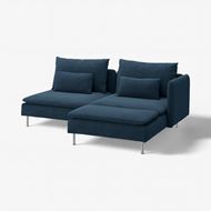 2-seat sofa with chaise longue