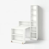 bookcase with foldable table