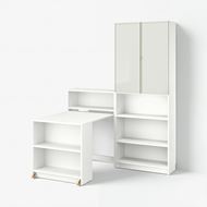 bookcase with foldable table