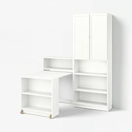 bookcase with foldable table