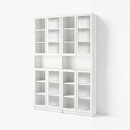bookcase with glass door