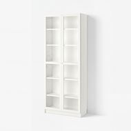 bookcase with glass door
