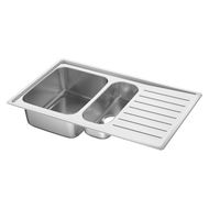 1,5 bowl insert sink with drainer