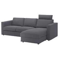 2-seat sofa and chaise longue