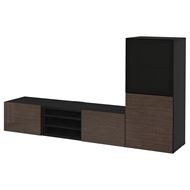 black-brown/high-gloss/brown/smoked glass
