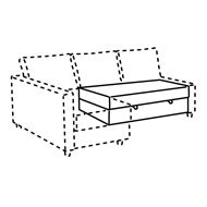 seat section frame for corner sofa-bed