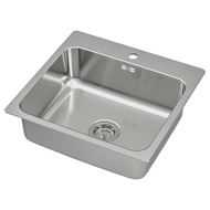 single-bowl insert sink