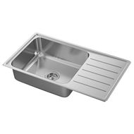 1 bowl insert sink with drainer