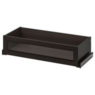 drawer with framed glass front