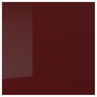 high-gloss dark red-brown