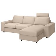 2-seat sofa and chaise longue