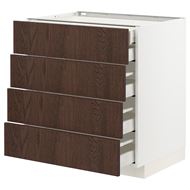 with 5 drawers and 4 drawer fronts
