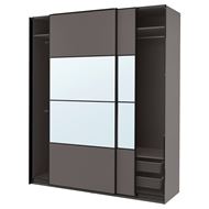 dark gray-mirror glass