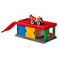 garage with tow truck