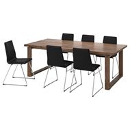 oak veneer brown-Bomstad black