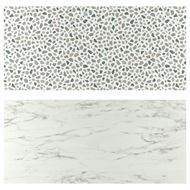 white marble effect-terrazzo effect
