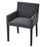 fabric chair with armrests