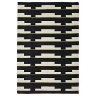 black-white-light green handwoven