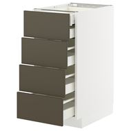 with 5 drawers and 4 drawer fronts