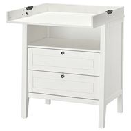 changing table and chest