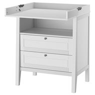 changing table and chest