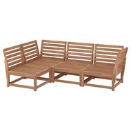 3-seat garden sofa and footstool